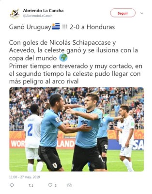Lo que dicen los medios internacionales tras la derrota de Honduras ante Uruguay en Polonia 2019