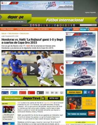 Prensa internacional cataloga como 'fracaso' eliminación de Honduras