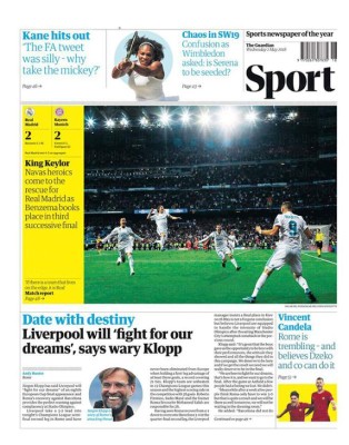 Las portadas sobre el pase a la final del Real: Así, así, así se clasifica el Madrid