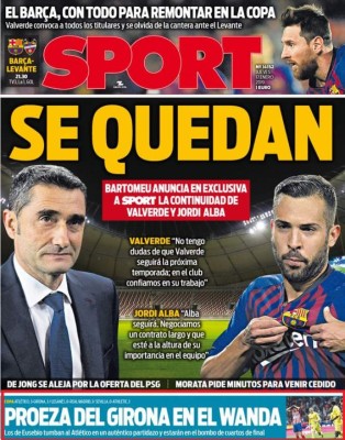 Portadas: Así titularon los diarios el batacazo del Girona del Choco Lozano ante el Atlético de Madrid