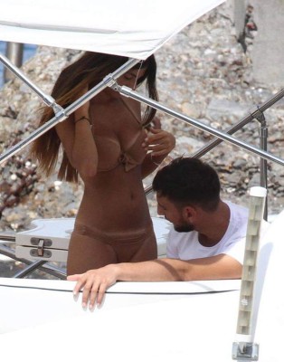 ¿Quién es? Así ha sido captada la espetacular novia de una de las figuras del Milan