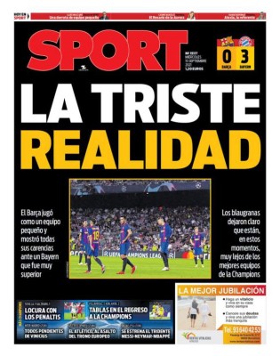 'Ya no es rival': Lo que dice la prensa mundial tras humillante derrota del Barcelona ante Bayern Múnich