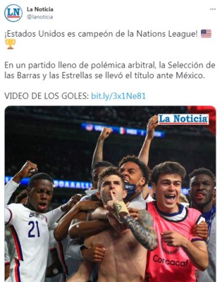 'El VAR y el árbitro mataron a México': Lo que dice la prensa sobre la derrota del Tri contra USA en la Liga de Naciones