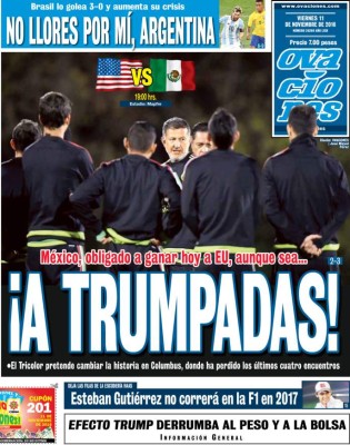 Prensa mexicana: 'A Trumpadas, México ¡Sí se puede!'
