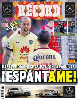 Las portadas deportivas de este lunes 02 de noviembre en el mundo