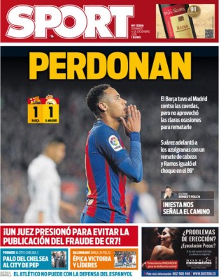 Portadas: Lo que amaneció diciendo el mundo del deporte este domingo