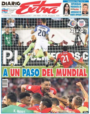PORTADAS: Llanto en Panamá, júbilo en México, Costa Rica y Honduras