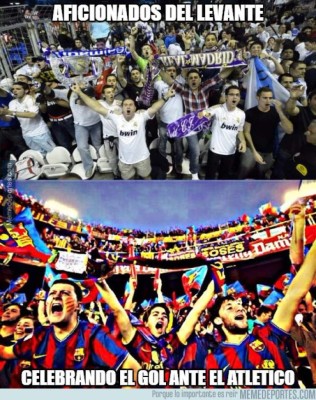 MEMES: Diversión para el público con la lucha entre Barcelona, Real Madrid y Atlético de Madrid