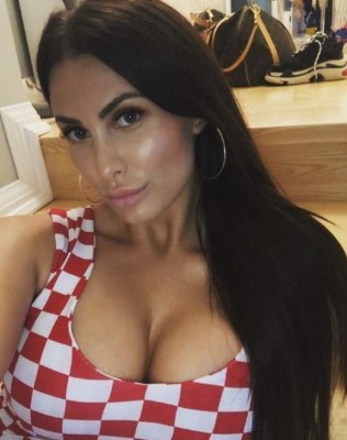 Así es Ivana Vida, la sensual modelo y amuleto de la suerte de Domagoj en Rusia 2018