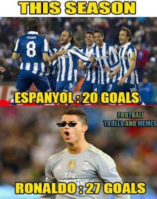 Los memes que dejó la paliza del Real Madrid al Espanyol