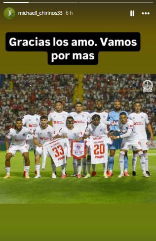 Michaell Chirinos estuvo pendiente del triunfo de Olimpia sobre Saprissa en la Copa Centroamericana.