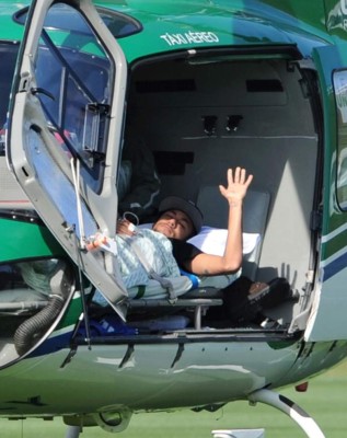 La trágica lesión de Neymar en imágenes.