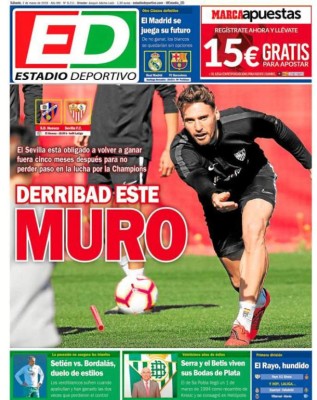 Las portadas por el mundo: Barcelona buscará 'rematar' al Real Madrid en el clásico