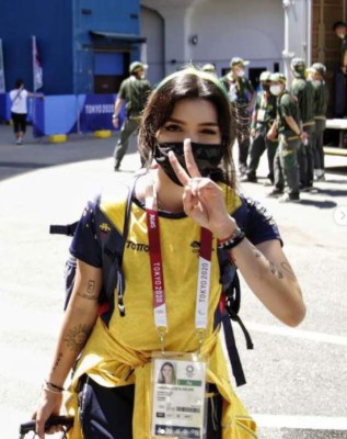 Valentina Acosta, hermosa colombiana que flechó corazones en el tiro con arco de los JJOO 21
