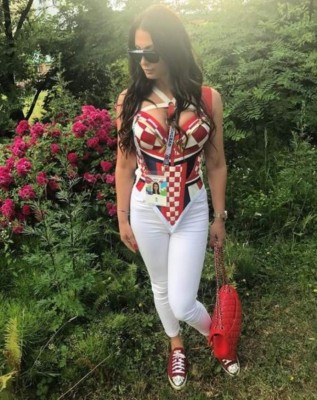 Así es Ivana Vida, la sensual modelo y amuleto de la suerte de Domagoj en Rusia 2018