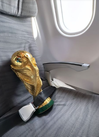 Lo que se vive dentro del avión: así viajan los jugadores de Argentina de vuelta a su país con la Copa del Mundo tras vencer a Francia