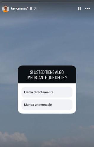 Keylor Navas subió esta encuesta como una clara respuesta a Batista por dejarlo fuera de la convocatoria de Costa Rica.
