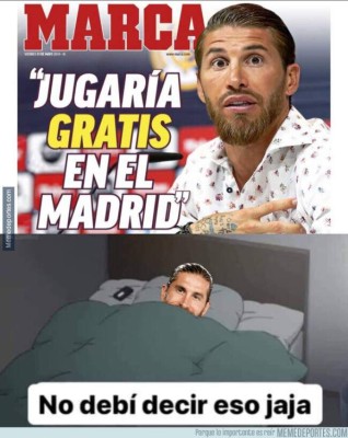 Los memes del adiós de Sergio Ramos donde destrozan a Florentino Pérez y al Real Madrid