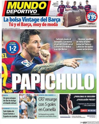 Las portadas de los diarios deportivos internacionales