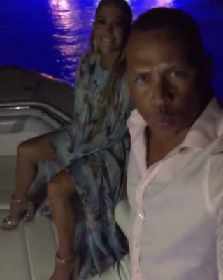 Las románticas vacaciones de Jennifer López y Alex Rodríguez en Italia