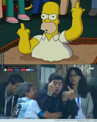 Los otros memes que no has visto de Messi y Maradona tras el Argentina-Nigeria