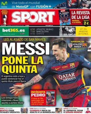 Las portadas de los diarios deportivos del mundo para este viernes