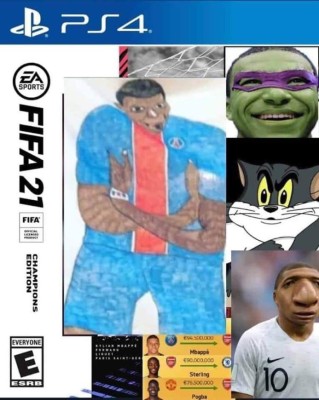 Los crueles memes de la 'desastrosa' portada de FIFA 21 con Mbappé de protagonista