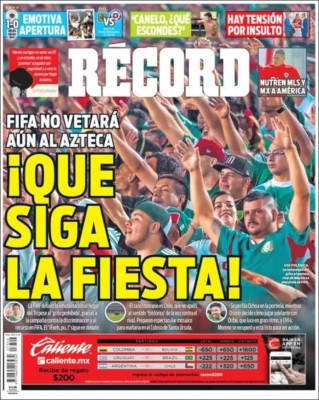 Portadas de Hoy: Partidazos en la eliminatoria de Conmebol