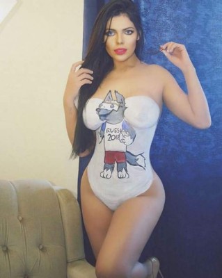 Suzy: La reina del Body Paint deportivo pone su mirada en Rusia 2018