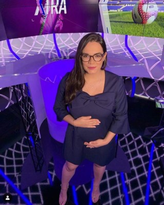 Así luce su embarazo la periodista hondureña Carmen Boquín en Estados Unidos