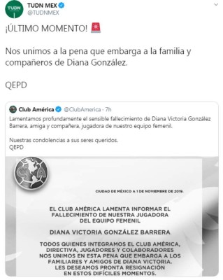 Conmoción en México por la muerte de Diana González, futbolista del América femenil