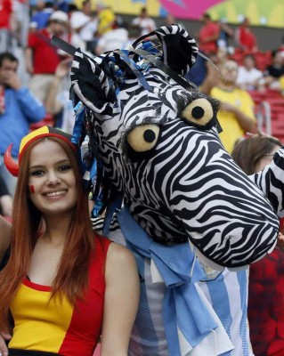 Las mejores imágenes del juego Argentina vs Bélgica.