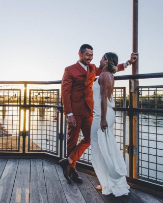 Las fotos de la boda de Roger Espinoza con la espectacular futbolista del Kansas City Femenino