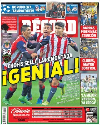 Portadas de Hoy: Jorge Luis Pinto va por los 6 puntos