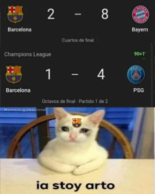 Los memes destrozan al Barcelona y a Messi tras ser goleados por el PSG en el Camp Nou