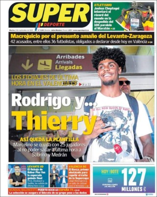 Keylor Navas y Neymar, protagonistas de las portadas en la prensa mundial tras el cierre del mercado de fichajes