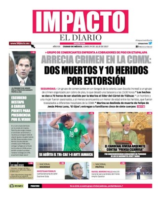 ¡Pobre Osorio! Así reacciona la prensa mexicana luego de ser eliminados de Copa Oro