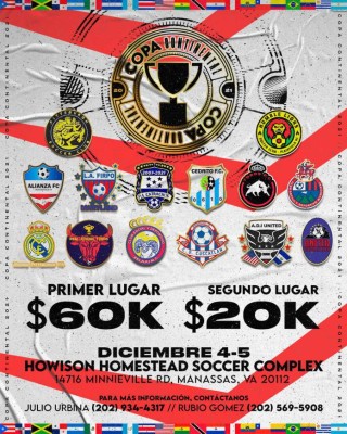 Copa Continental en Virginia: Los 14 equipos que pelarán por el título y los 80 mil dólares en premios