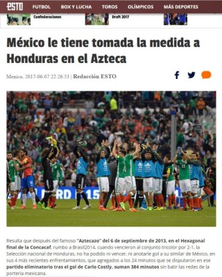 Lo que amaneció diciendo la prensa mexicana sobre partido ante Honduras