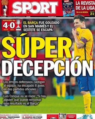 Las portadas de los diarios deportivos en el mundo