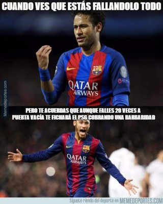 Terribles memes contra Neymar dejó el triunfo del Barcelona ante Real Madrid