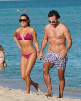 Feliz sin el crack: La espectacular exmujer de Van der Vaart fue cazada de vacaciones en Miami