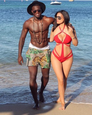 María García, la hermosa esposa del poco agraciado futbolista Felipe Caicedo