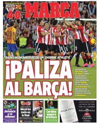 Las portadas de los diarios deportivos en el mundo