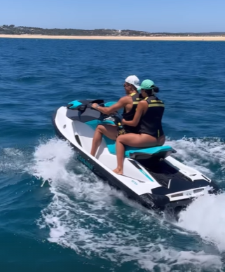 Georgina Rodríguez exhibe sus curvas en las vacaciones con Cristiano Ronaldo: “Los amantes de la playa”