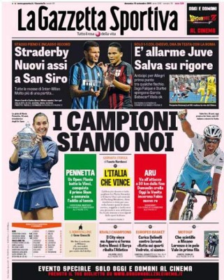 Las portadas de los diarios deportivos internacionales