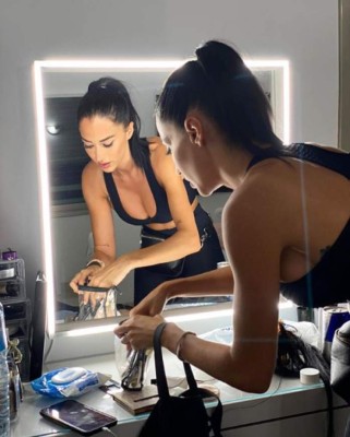 Aurah Ruiz, la ex de un crack del Madrid a quien critican por sus cirugías y por usar photoshop