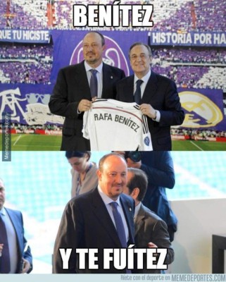 MEMES: Fuertes burlas contra Rafa Benítez y Real Madrid