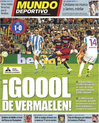 Las portadas de los principales periódicos deportivos del mundo