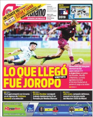 ''Pa' que respeten'', así amanecen las portadas tras la derrota de la Argentina de Messi